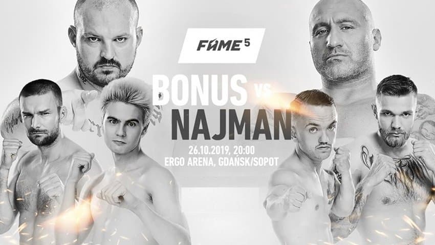 FAME MMA 5 na żywo. Gdzie oglądać walkę Bonus BGC vs Najman online?